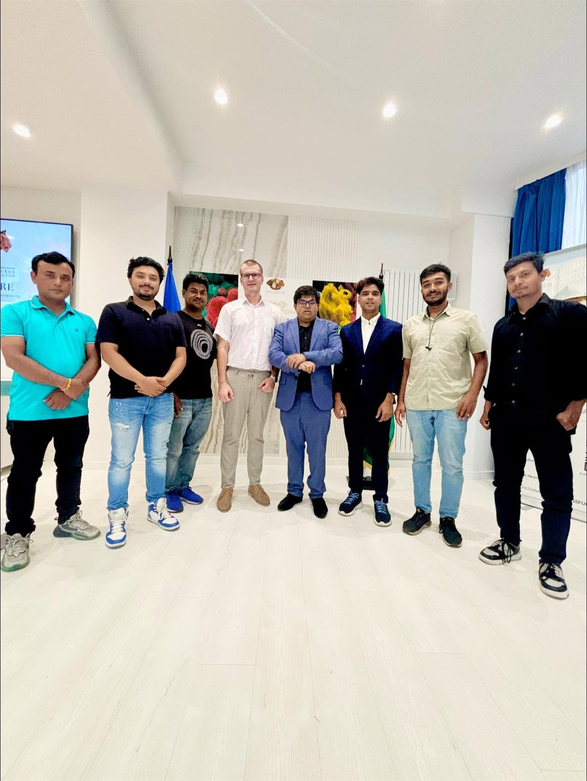 With the Bangladesh business community